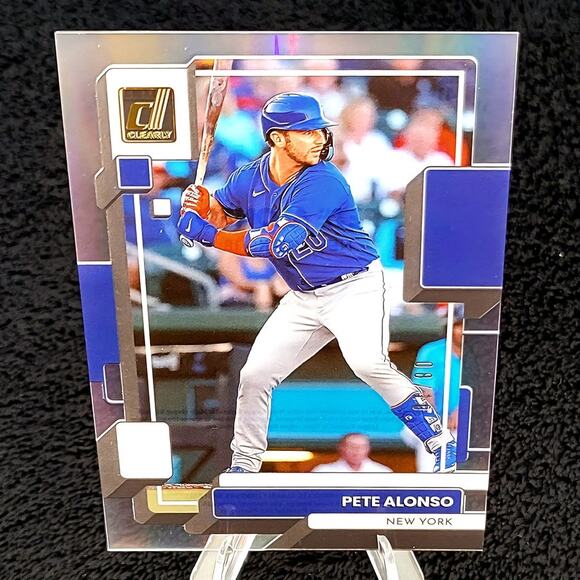 2022 Pete Alonso 8/10 Clearly Donruss Gold Acetate New York Mets - Picture 1 of 3